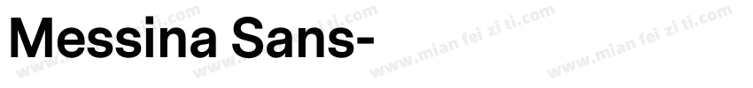Messina Sans字体转换